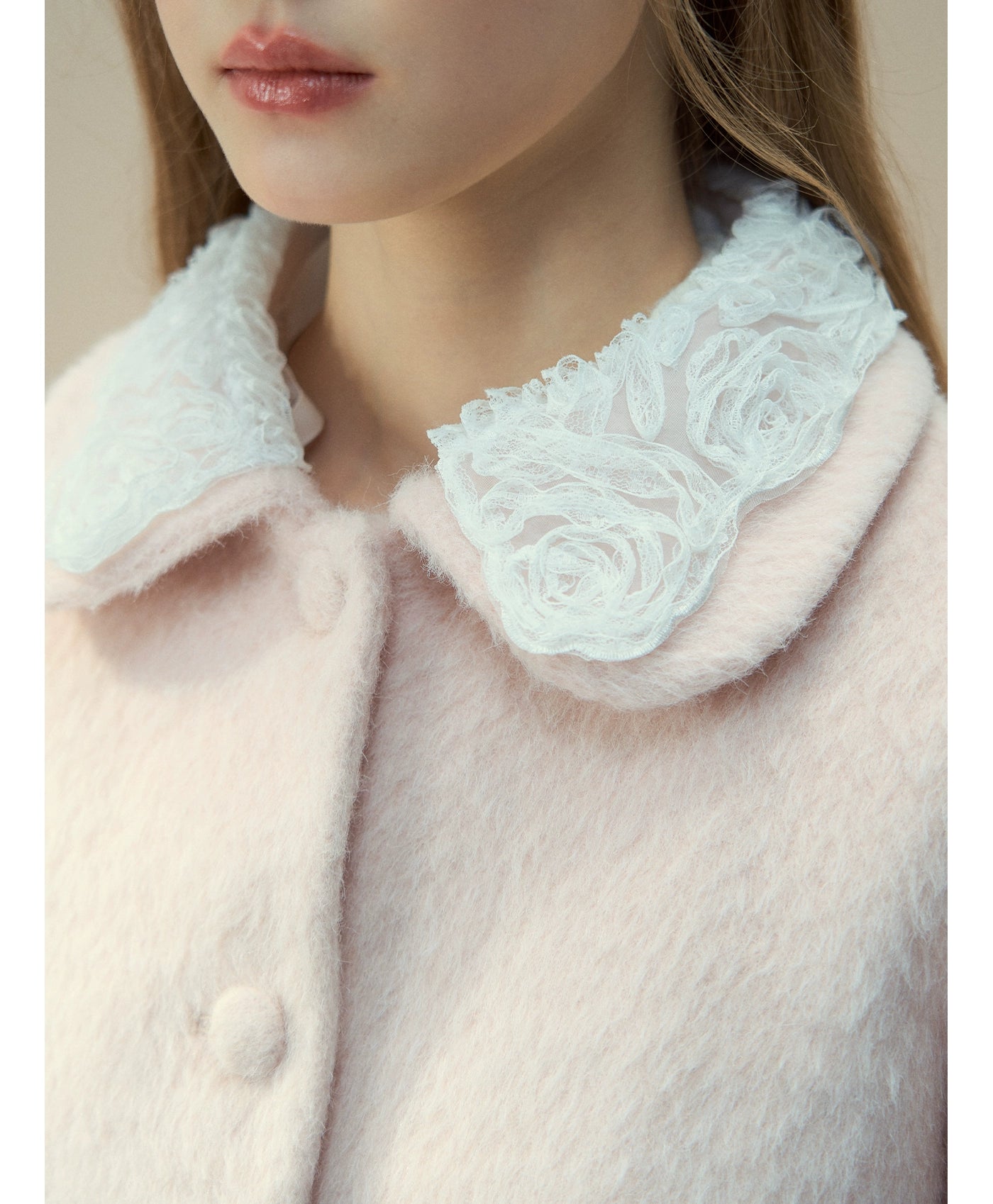 Two-Piece Cape Wool Coat