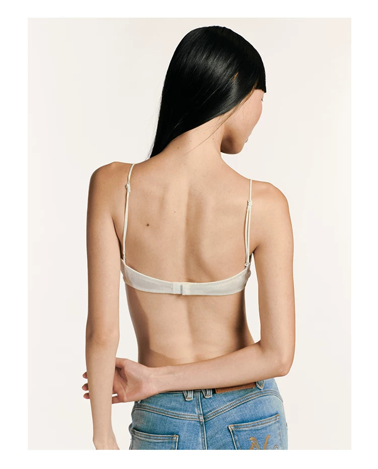 Silk Lace Triangle Bralette