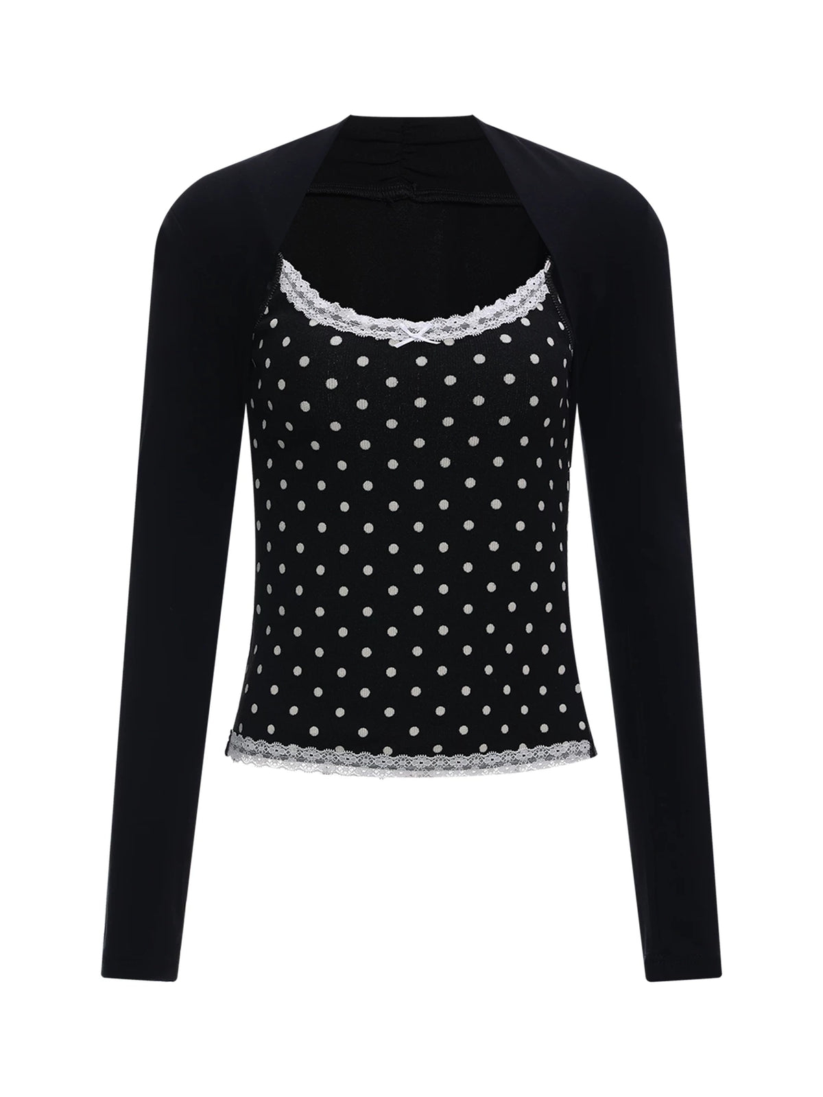 Black Polka Dot Set