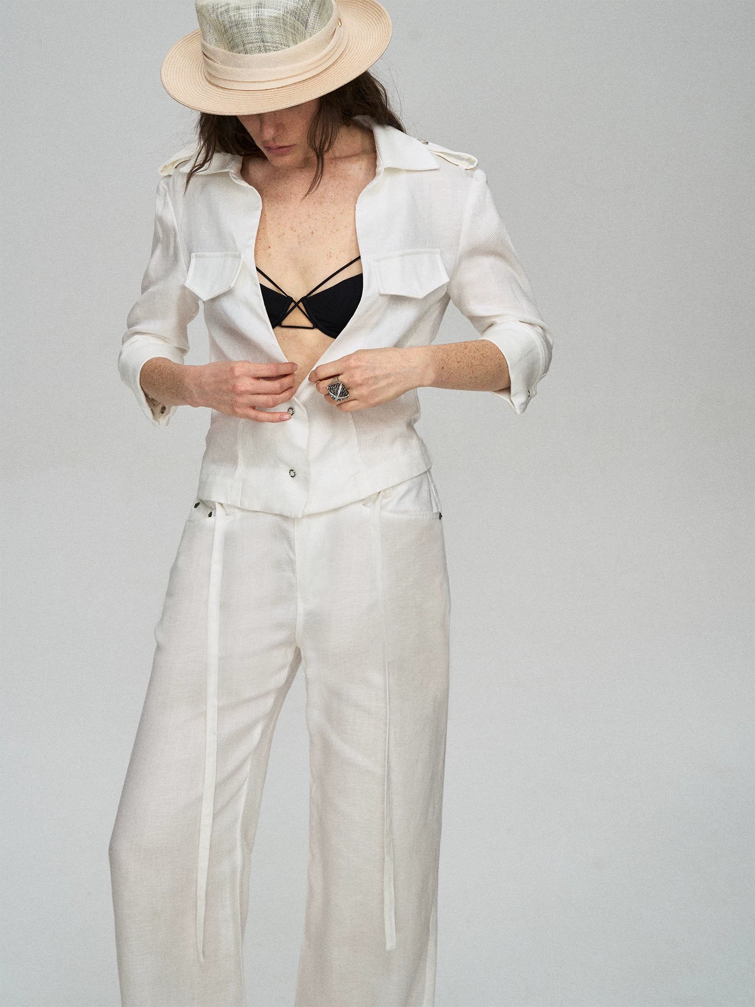Lyocell Linen Shirt Pants Set