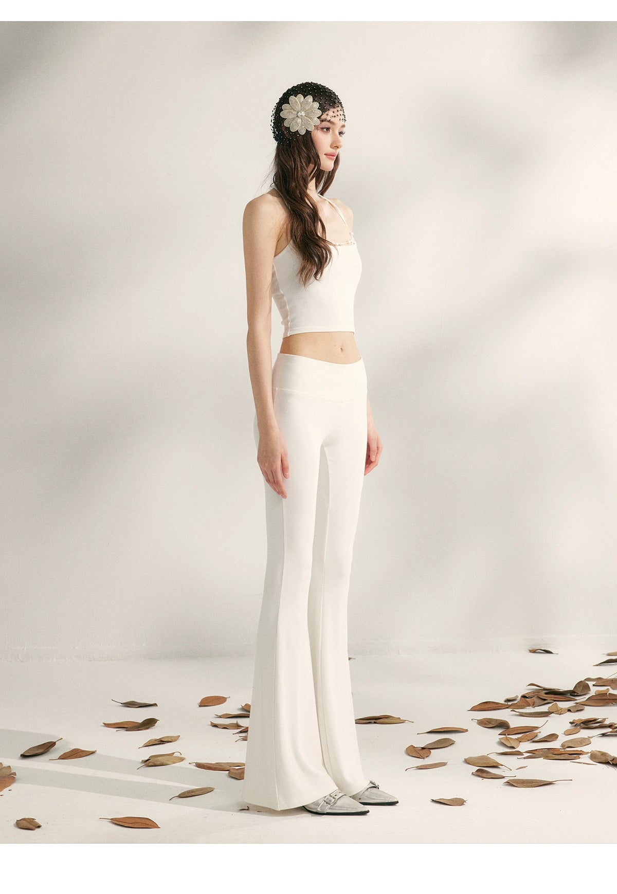 Lazy Weekend Beaded Tank Top & Yoga Pants Set