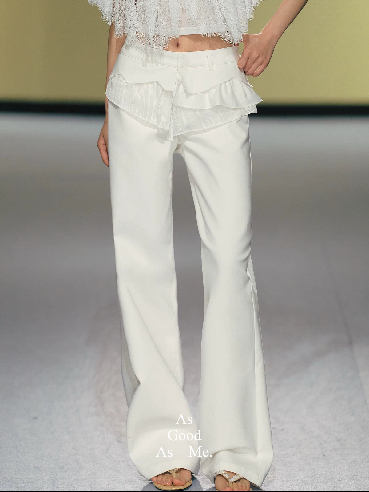 Ballet Lace-Up Flared Pants