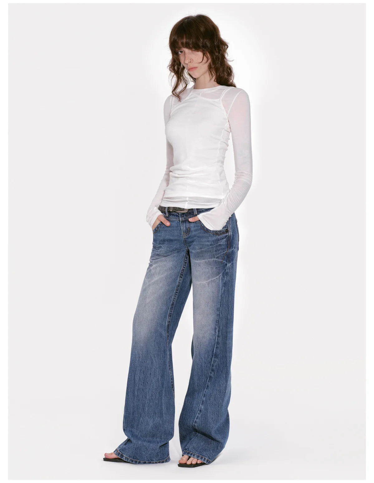 Lyocell Slim-fit Long Sleeve T-shirt