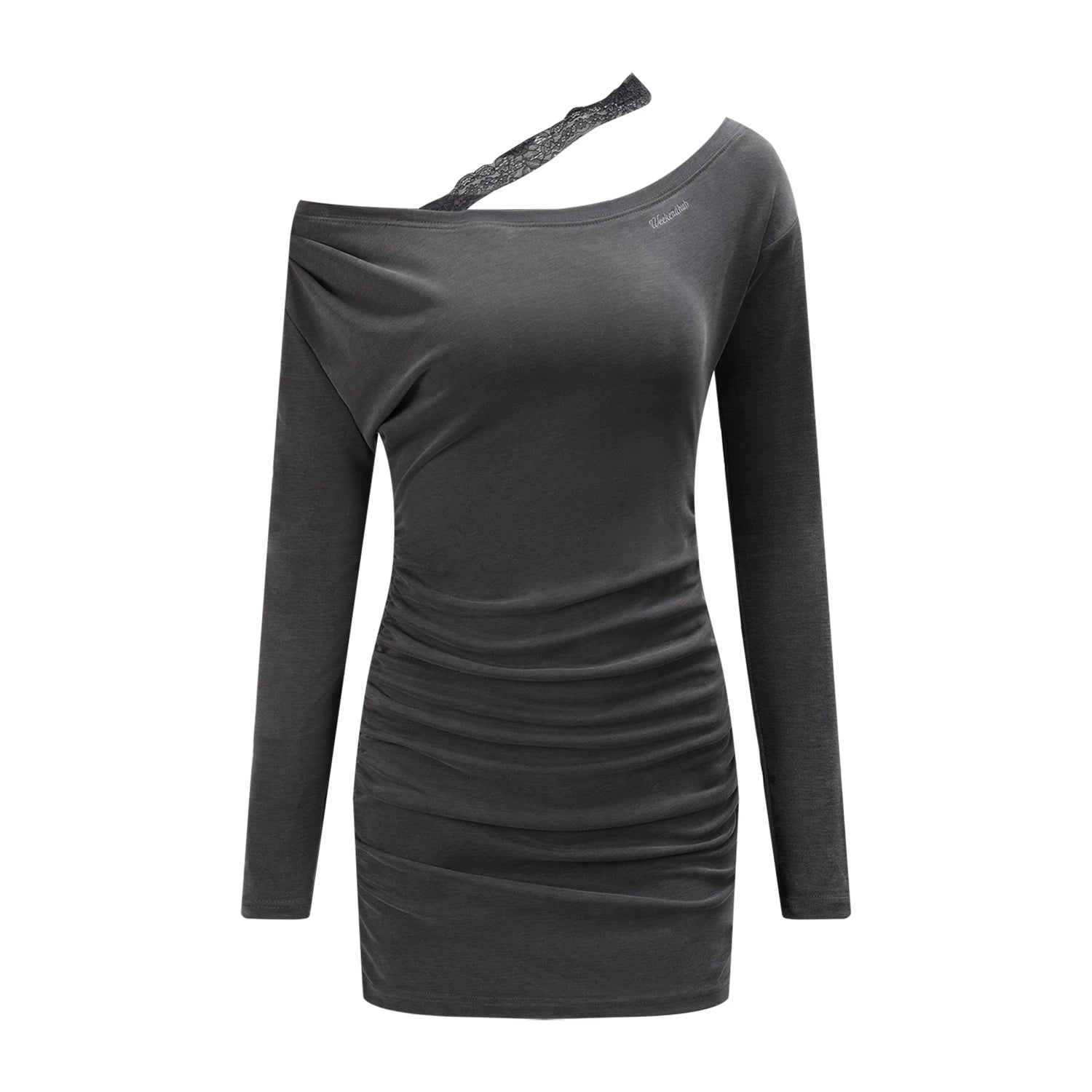 Lace Strap Asymmetrical Dress