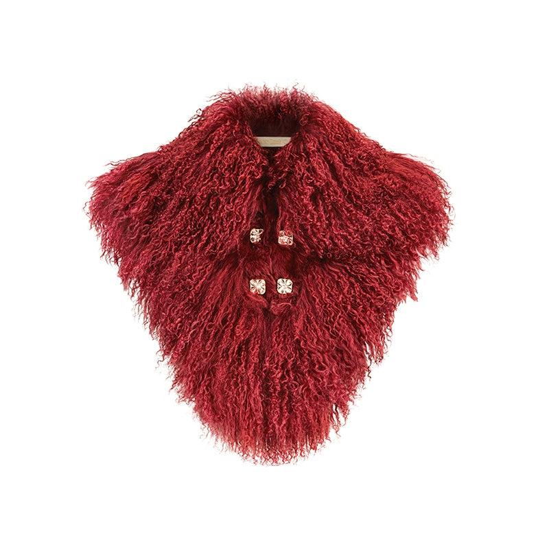 Vela Reversible Faux Fur Wool Blend Jacket