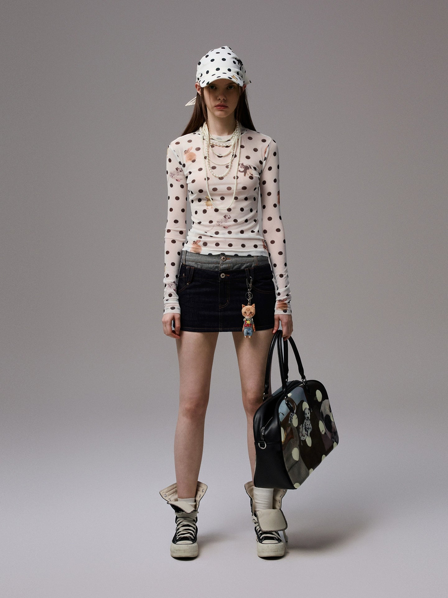 Polka Dot Print Blouse