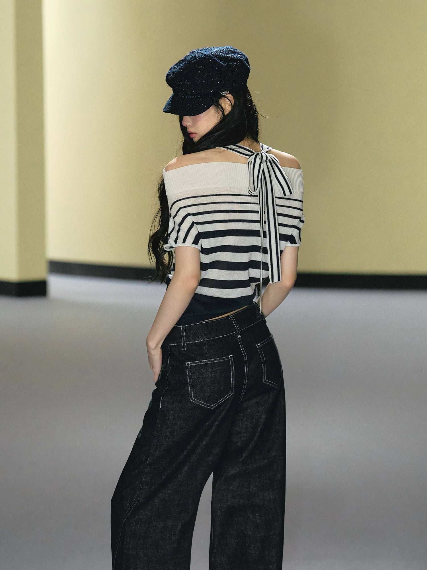 Striped Halter Tee
