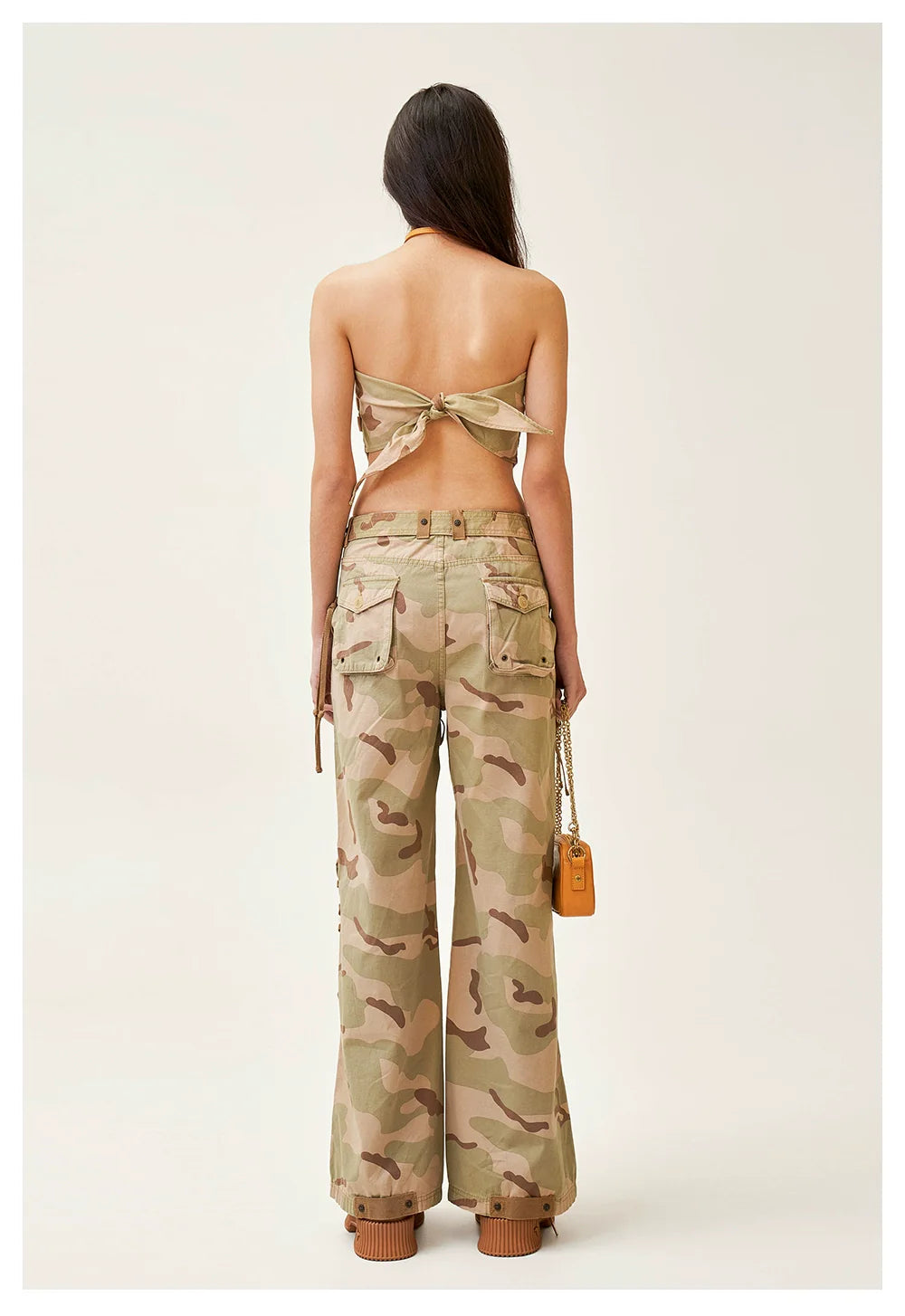Ancient Myth Ink-splattered Drawstring Work Pants