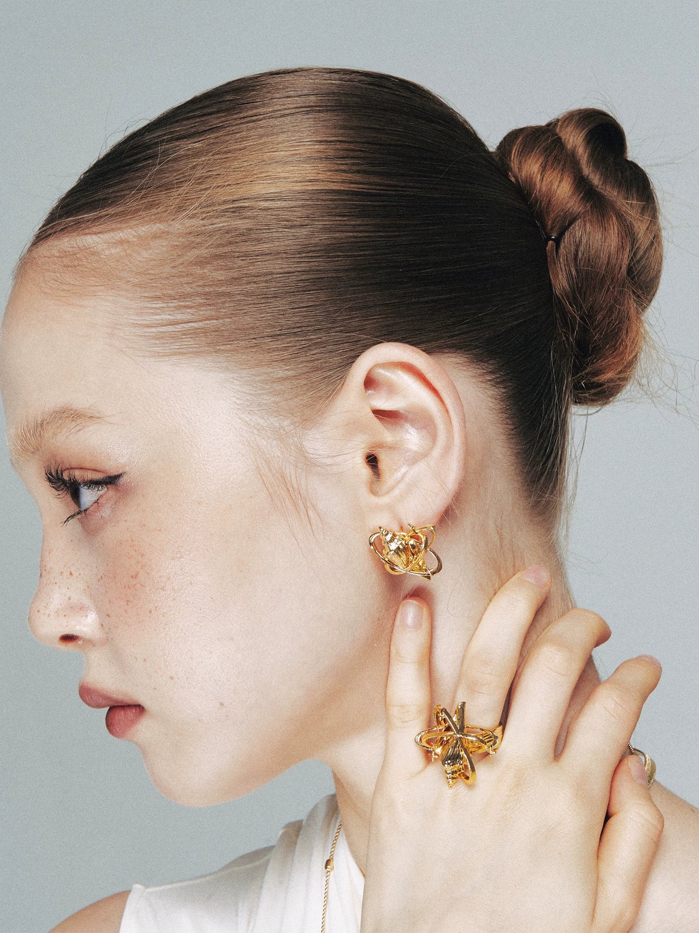 Seashell Star Open Ring