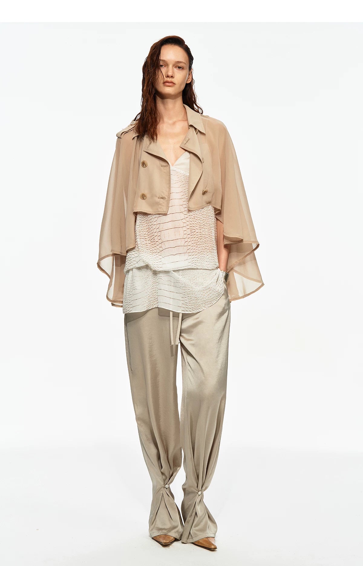 Chiffon Cape Jacket