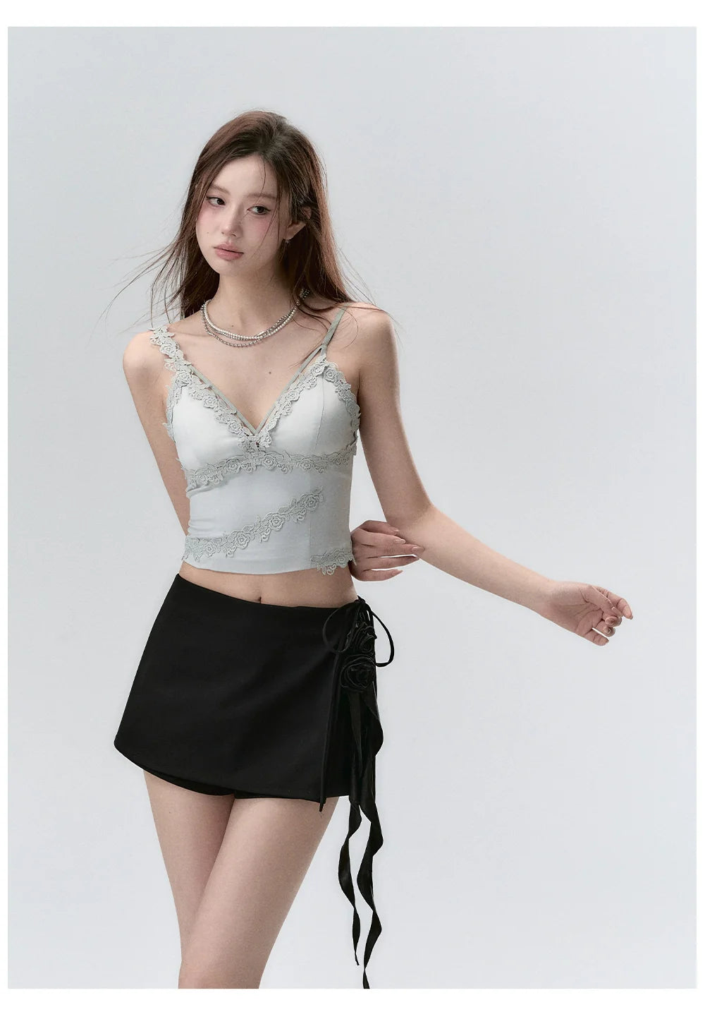 Lace Splicing Design Camisole Tank Top