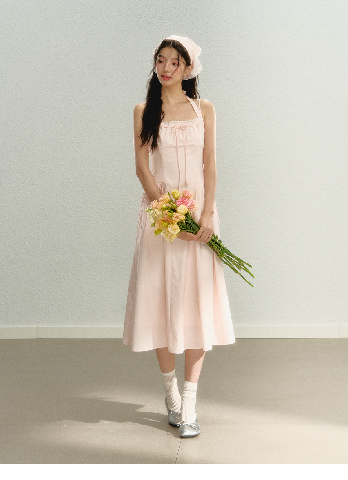 Pink Spaghetti Strap Dress