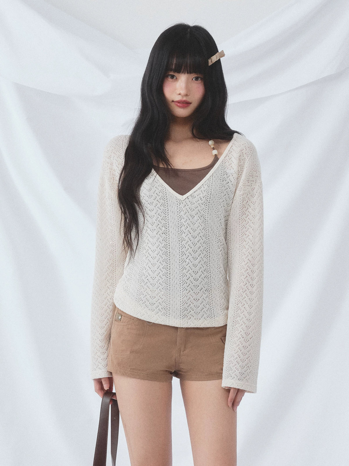 Beaded Cami Knit Set