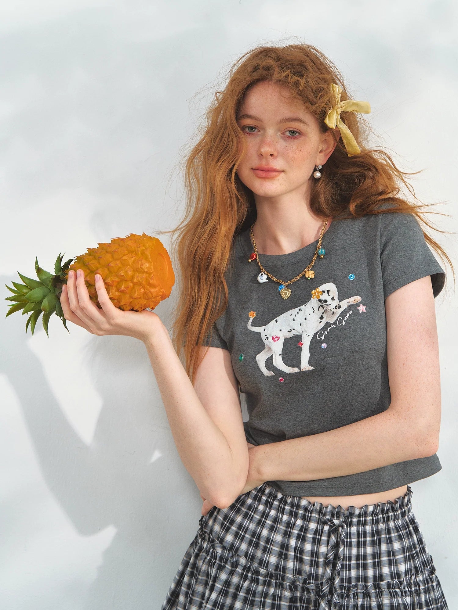 Dalmatian Print Short Sleeve T-Shirt