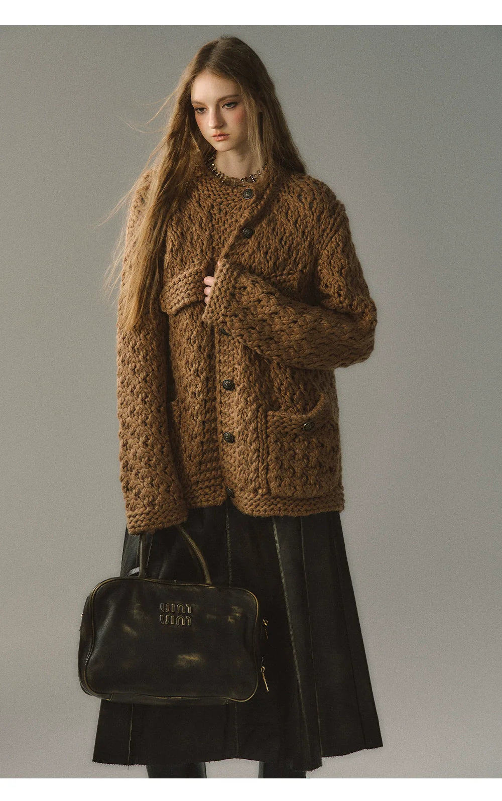 Chunky Yarn Knit Cardigan