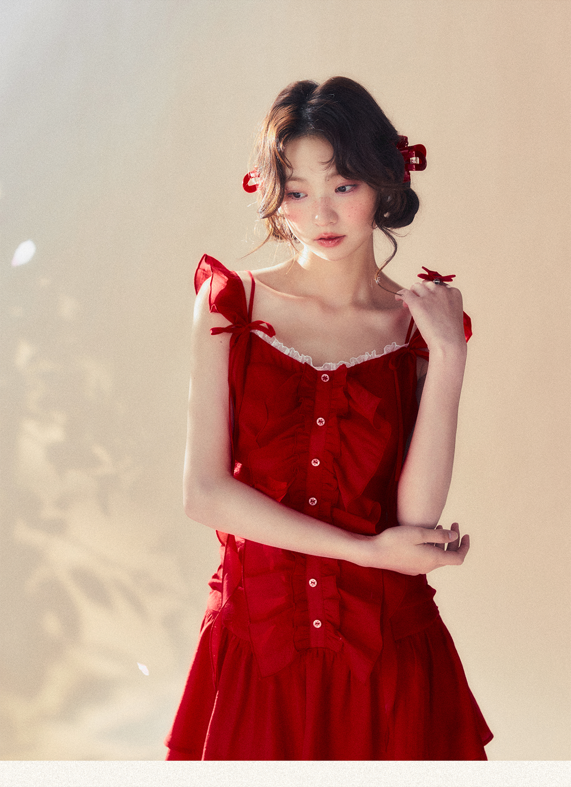 Red Spaghetti Strap Dress