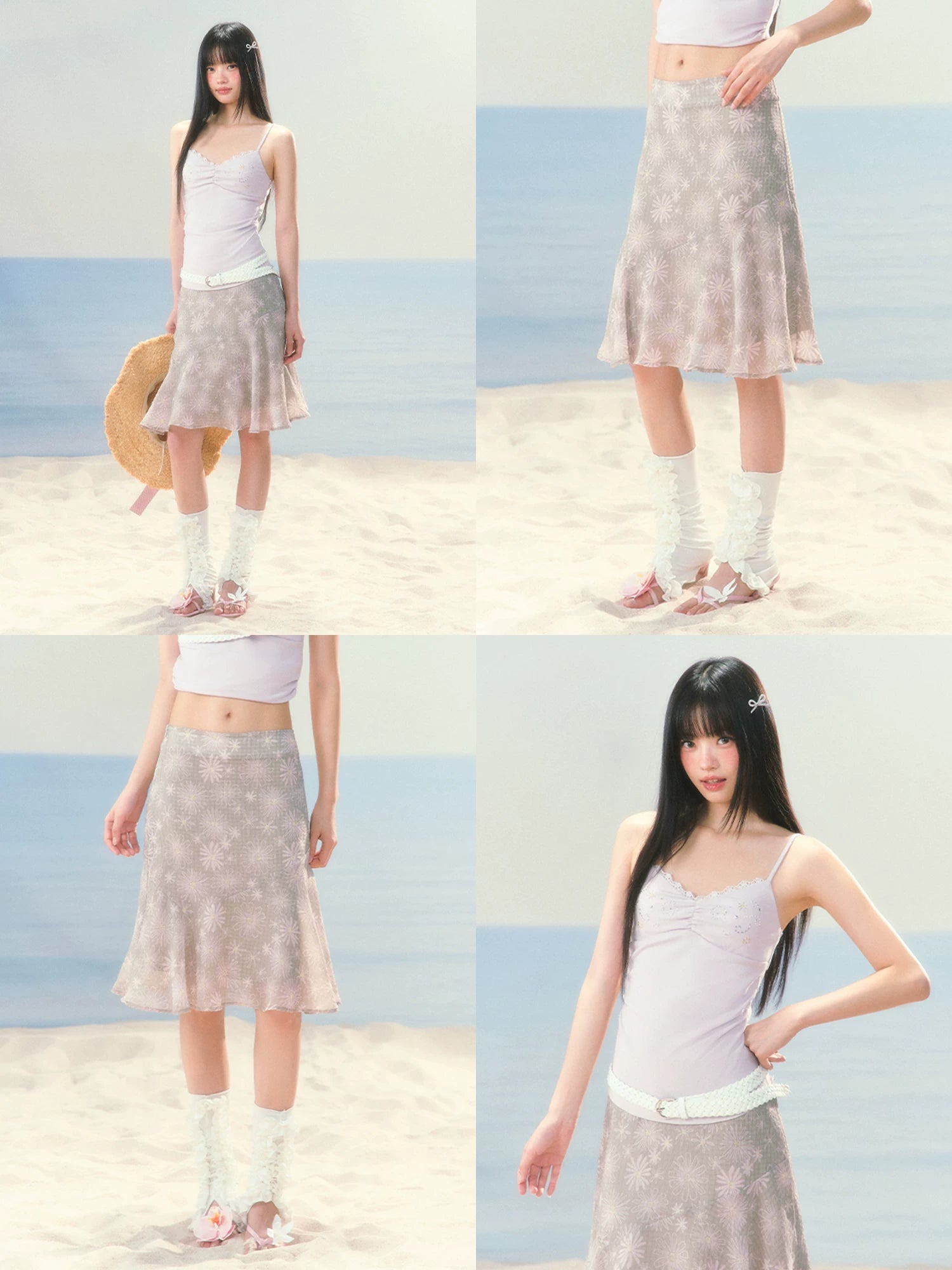 Daisy Chiffon Mermaid Skirt