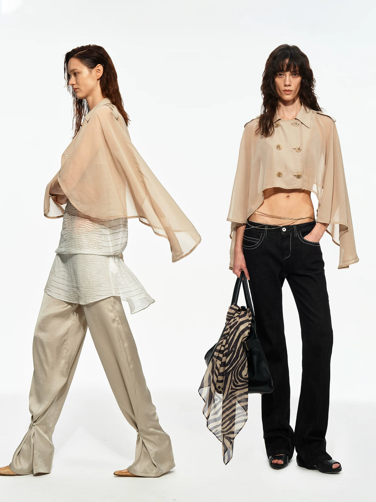 Chiffon Cape Jacket
