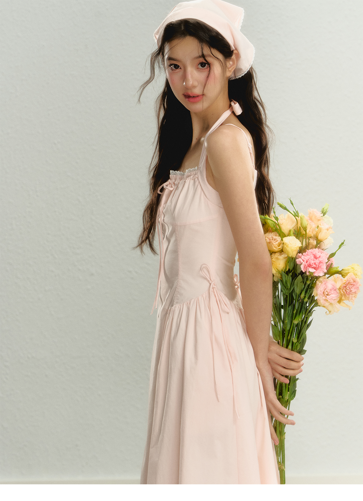 Pink Spaghetti Strap Dress