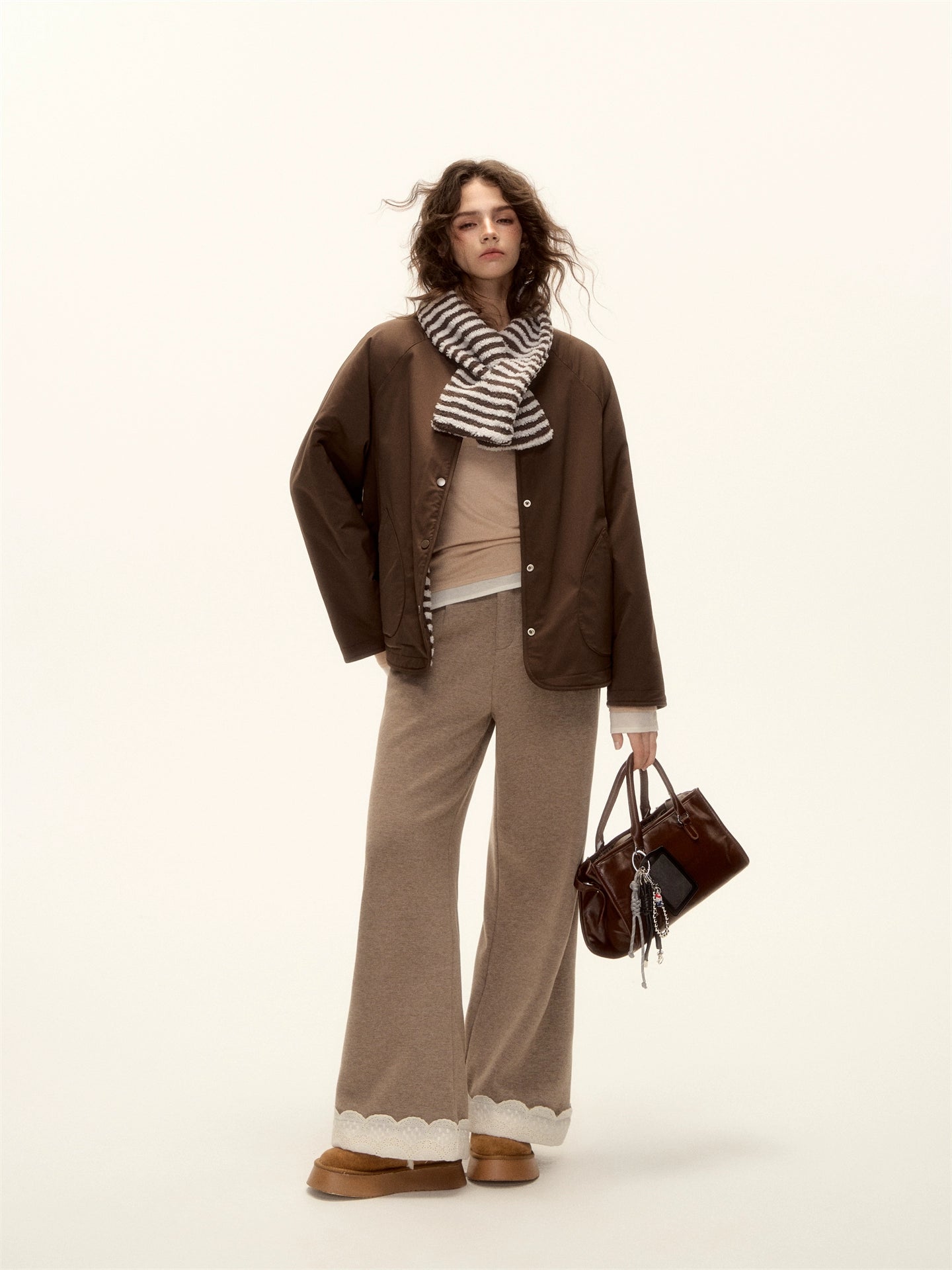 Layered Crewneck Sweater