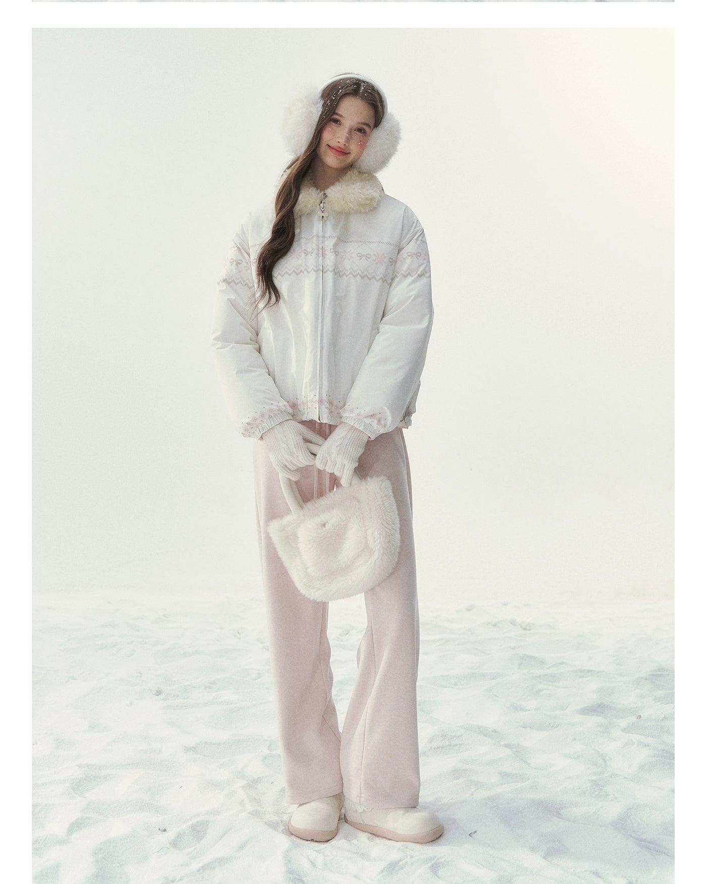 Reversible Fair Isle Down Jacket