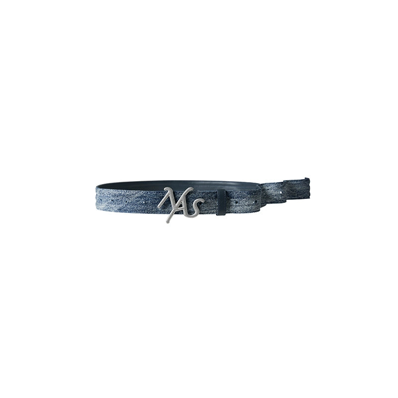 Blue Washed Denim Belt