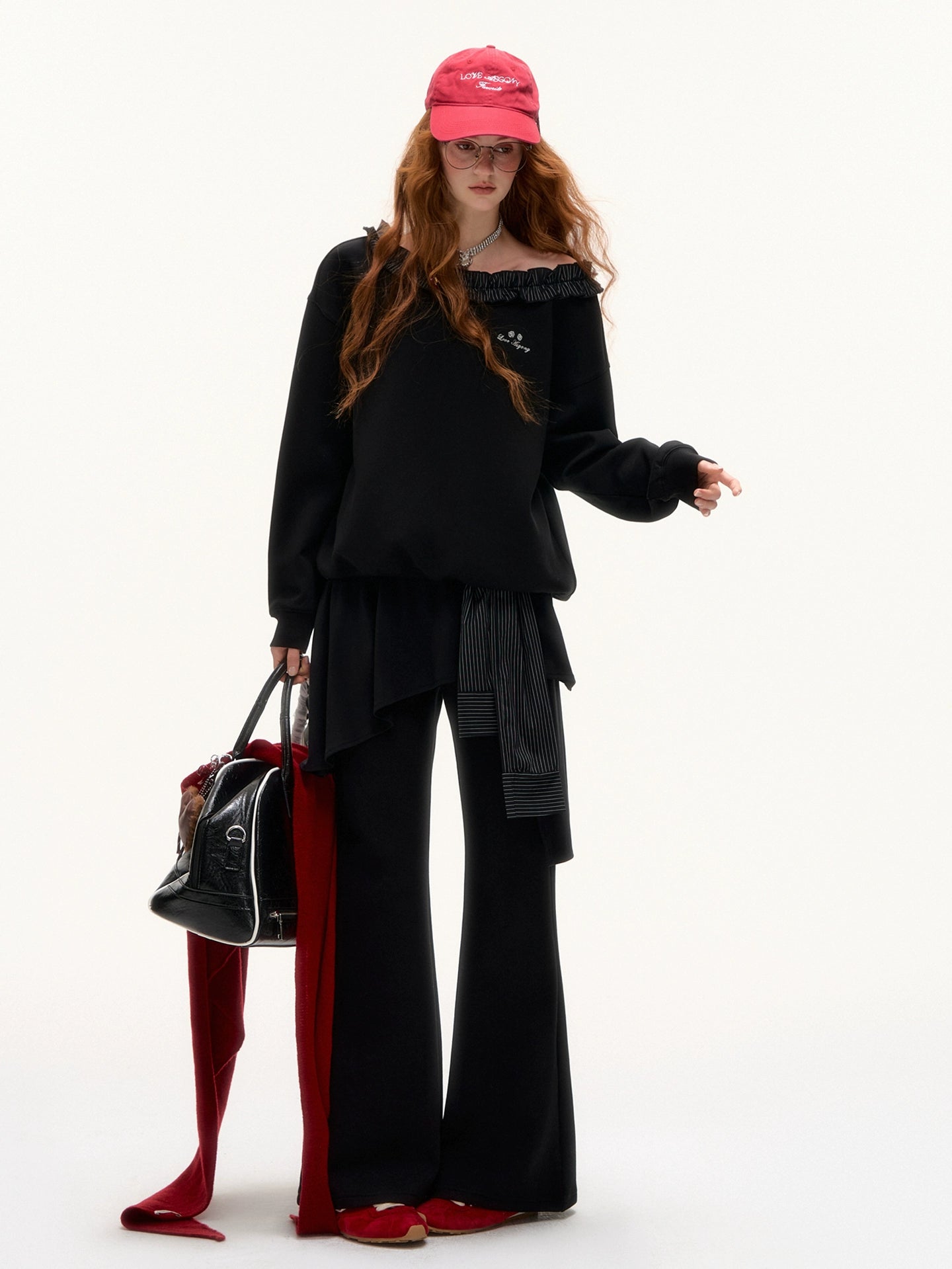 Striped Slouchy Hoodie Set