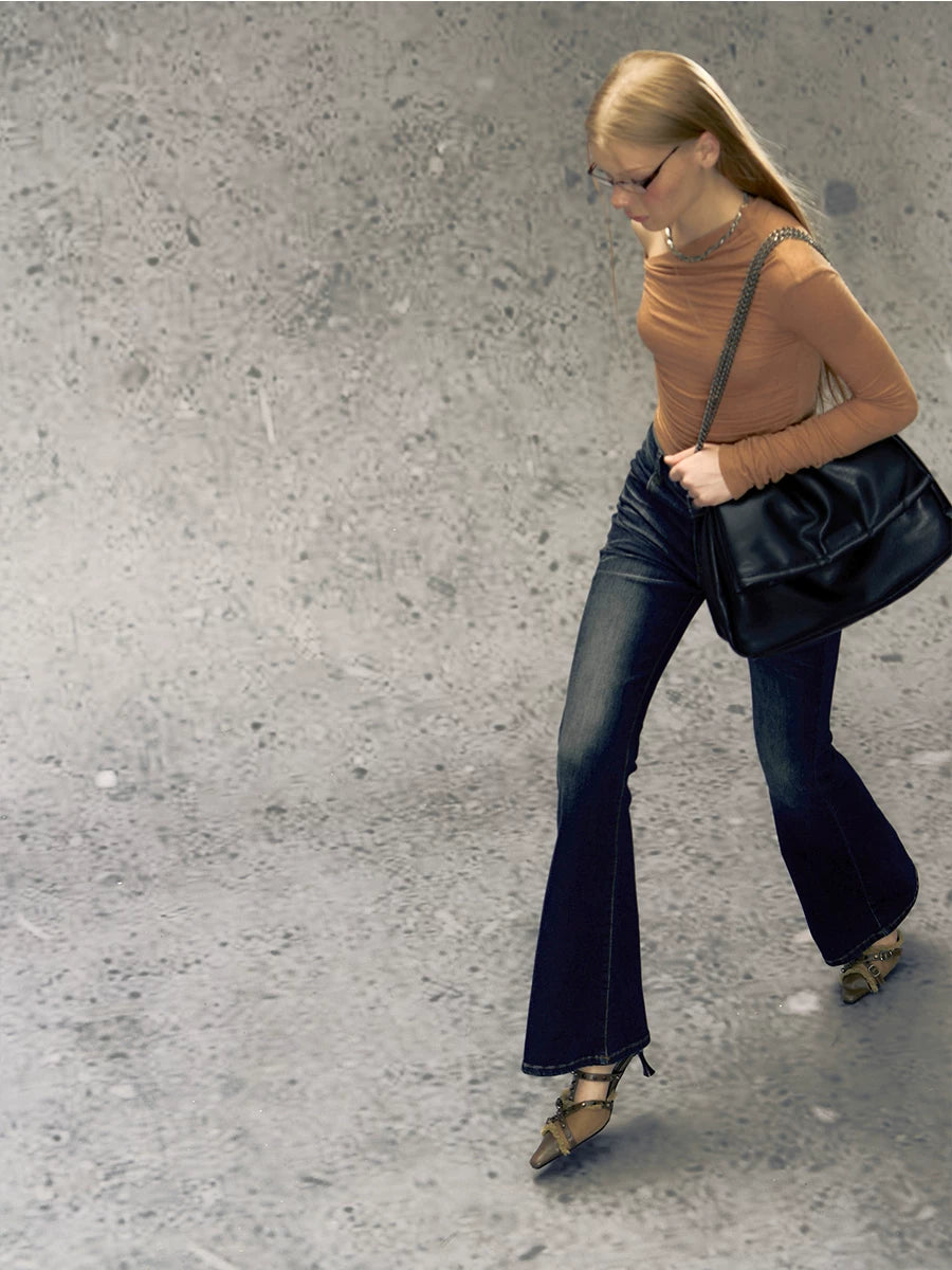 Skins Low-rise Micro Flare Denim Pants