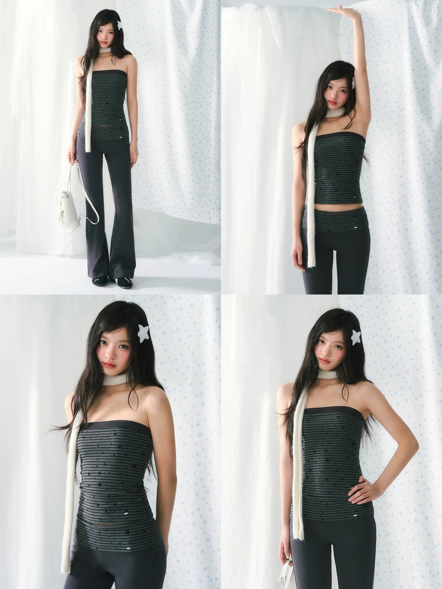 Star Print Bandeau Set