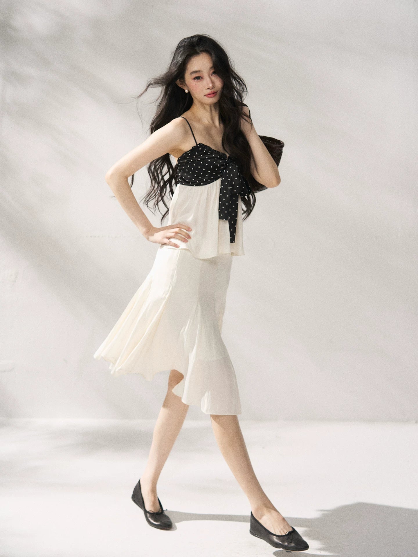 Polka Dot Top & Skirt Set