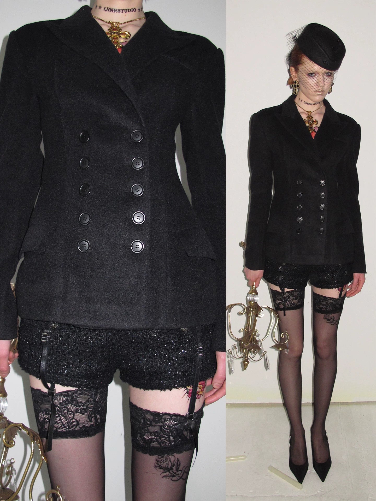 Wool Double Breasted Blazer