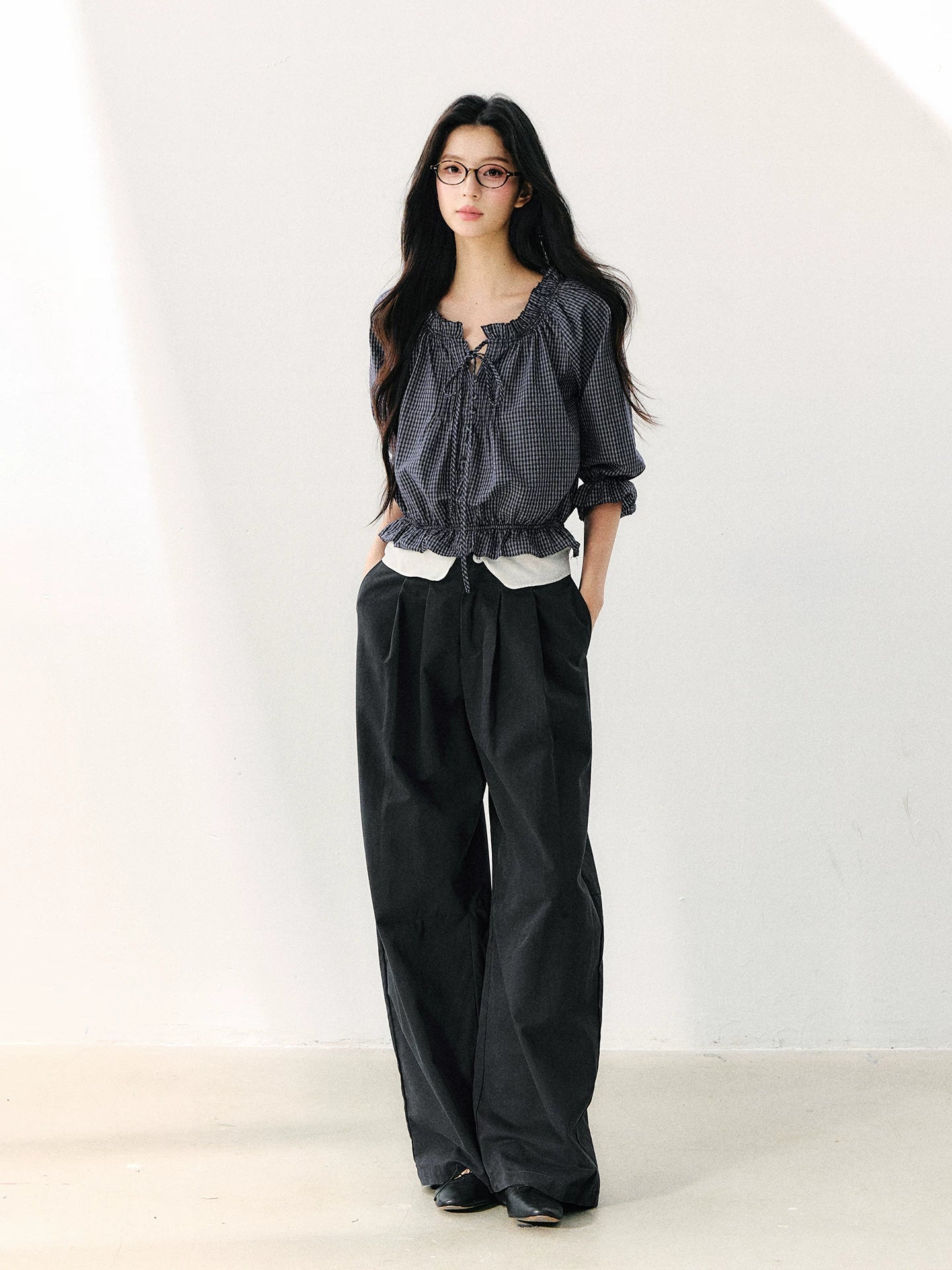 Relaxed Wide Leg Pants