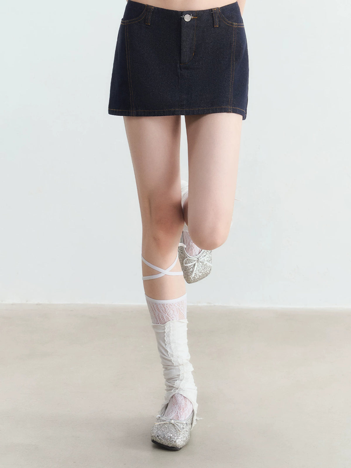 Vintage Denim Mini Skirt