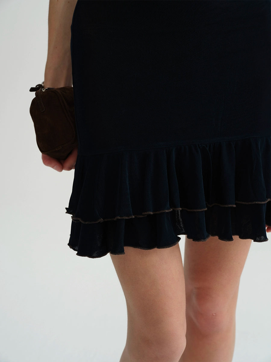 Deep Blue Acetate Dress