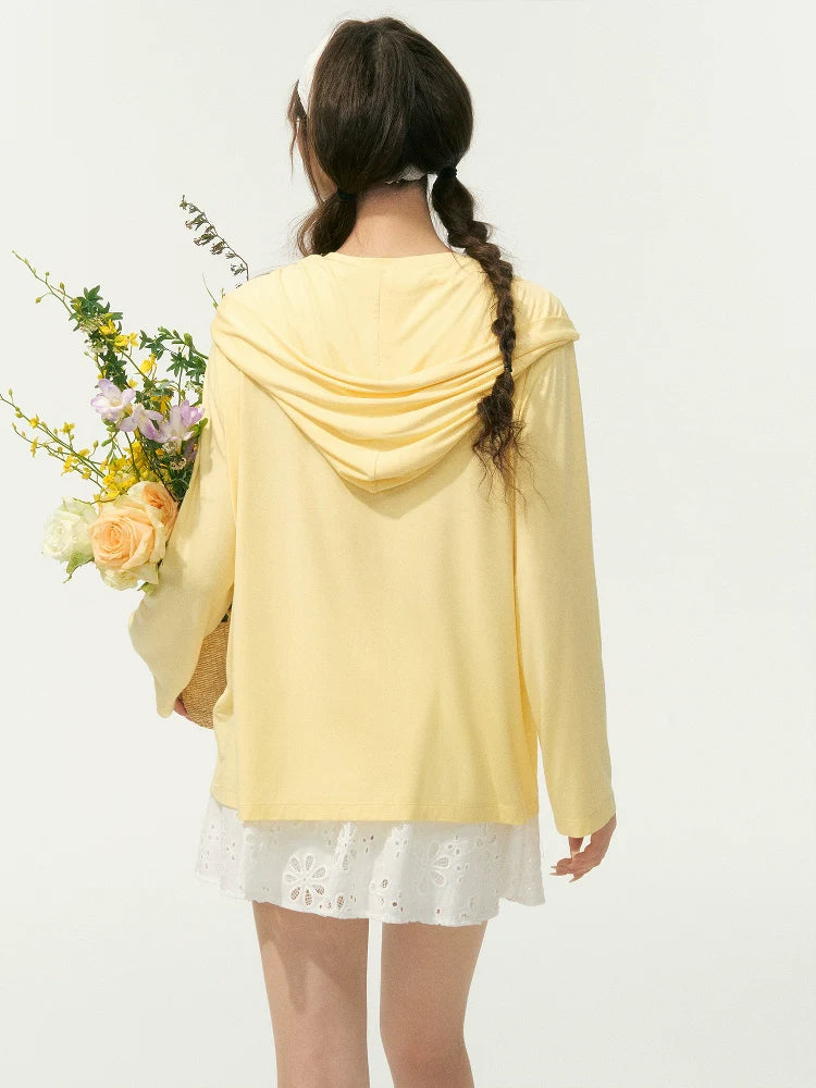 Lazy Style Layered Sun Protection Top