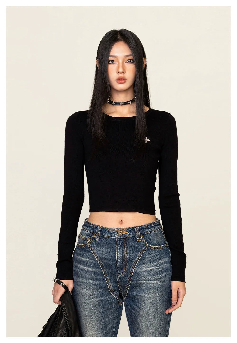 Compass Cross Flower Classic Sweater