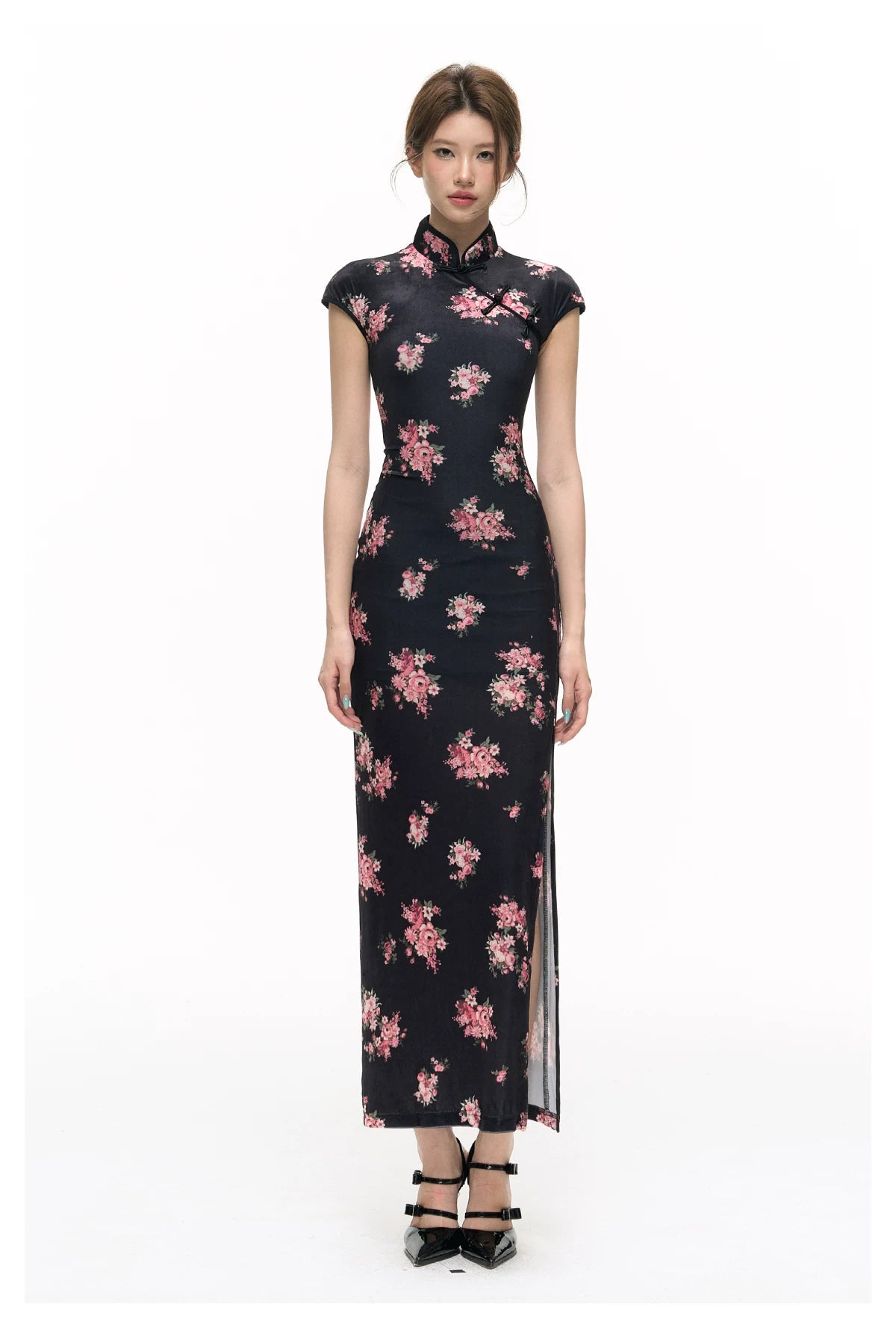 Velvet Qipao Dress