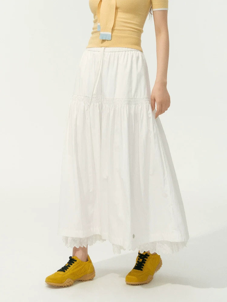 High-Waisted Versatile Double-Layer Skirt