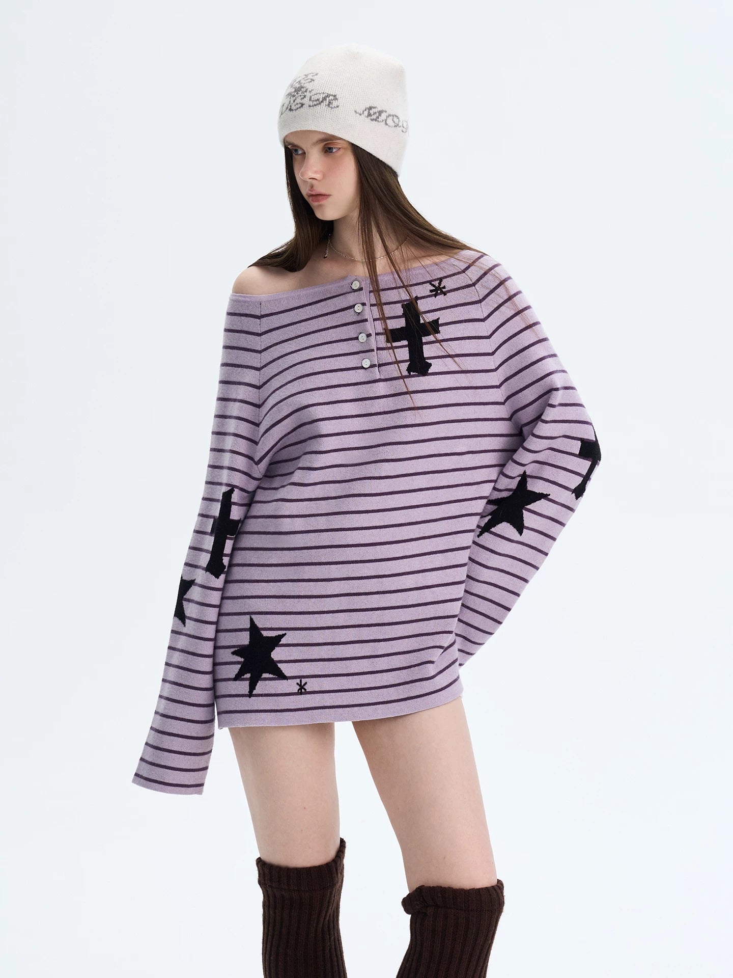 Jacquard Knit Beanie