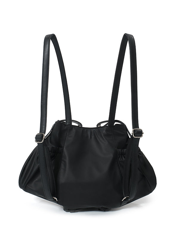 Black Waterproof Two-Way Handbag