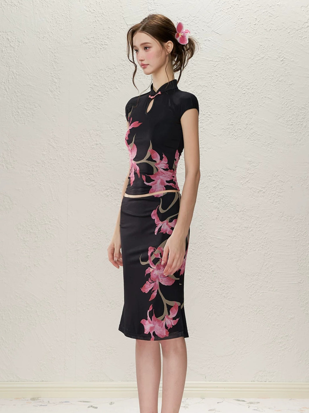 Red Romance Qipao Set