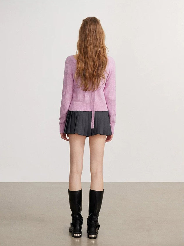 Reversible Cutout Knit Top