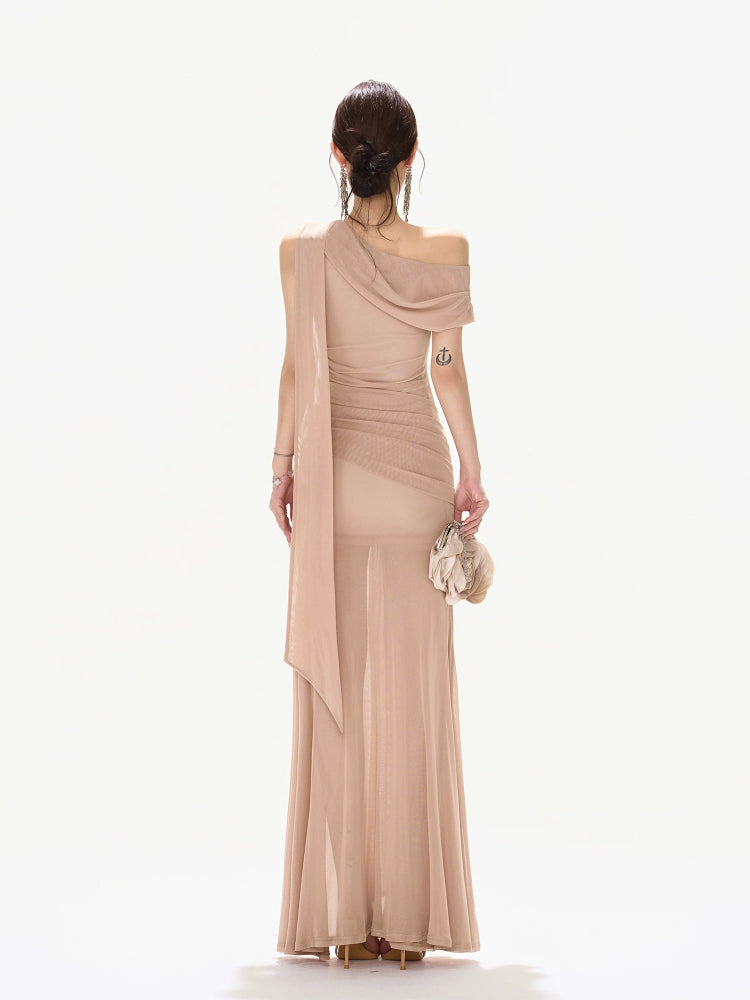 Twist Mesh Mermaid Dress