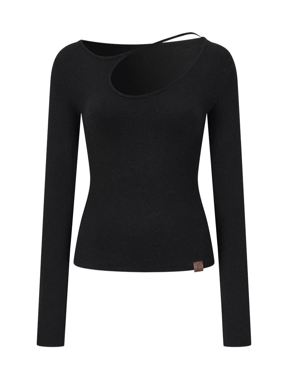 Asymmetric Cutout Top