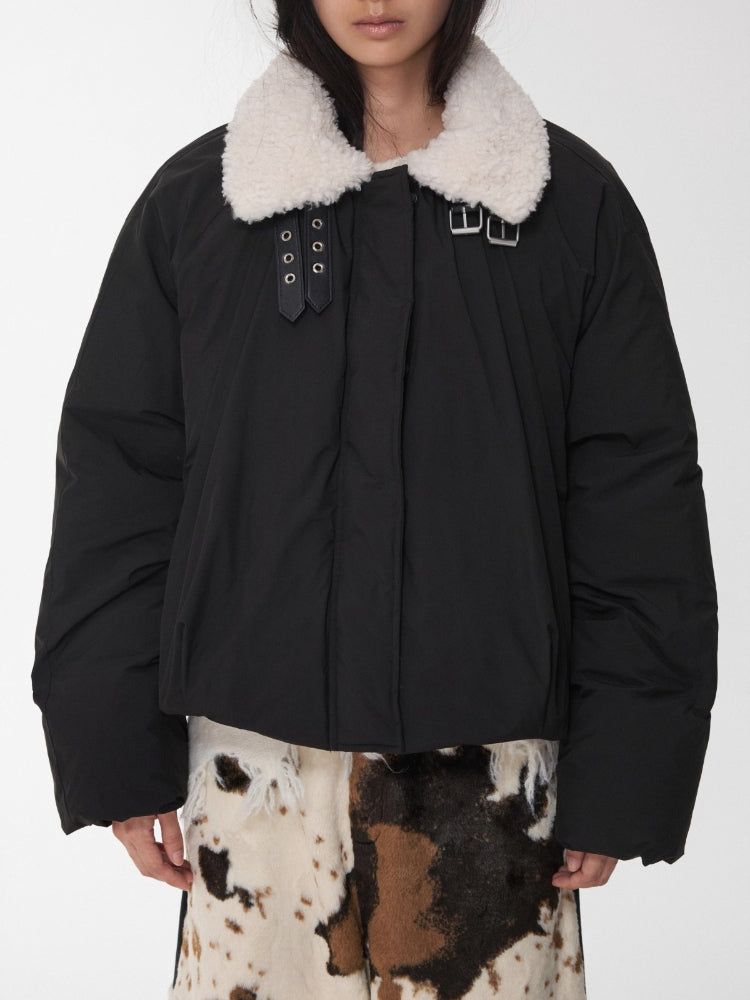 Belted Cocoon Down Jacket