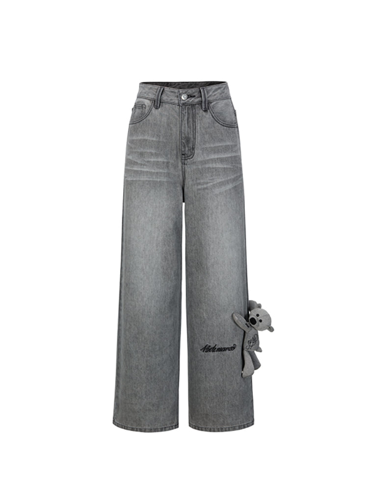 Handwritten Logo Pocket Straight Leg Jeans