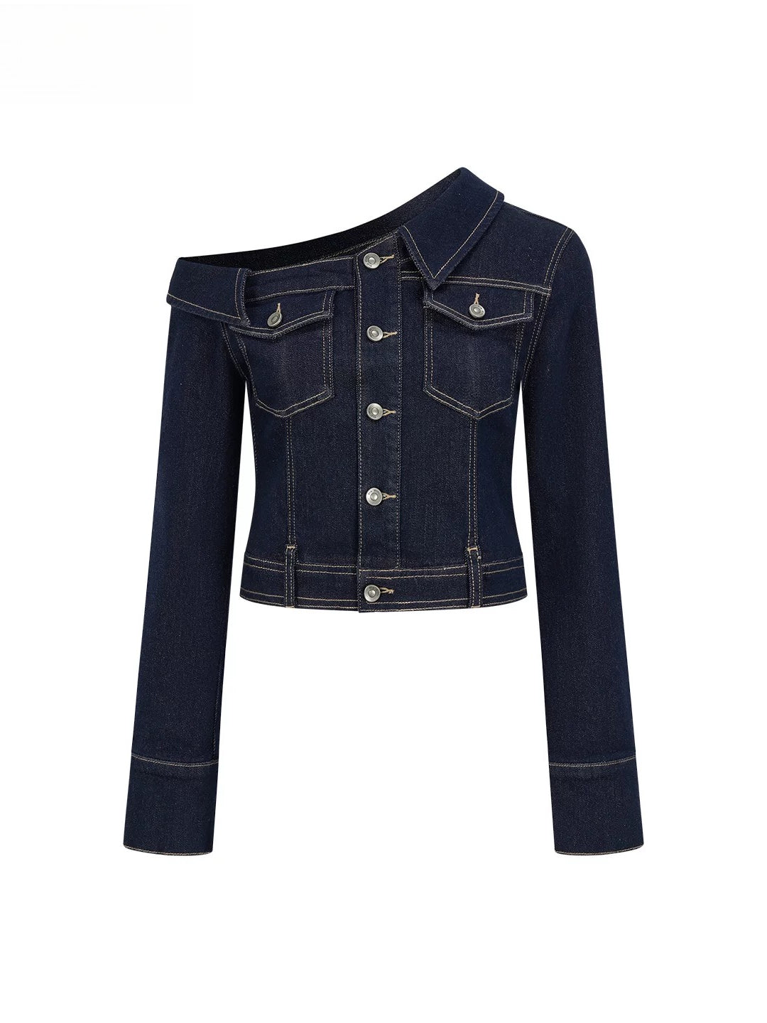 Asymmetric Denim Jacket