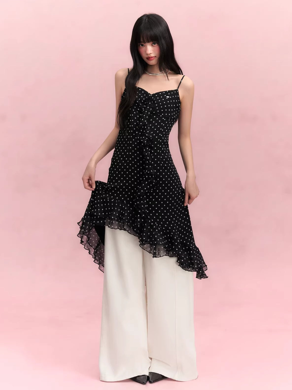 Polka Dot Ruffle Dress