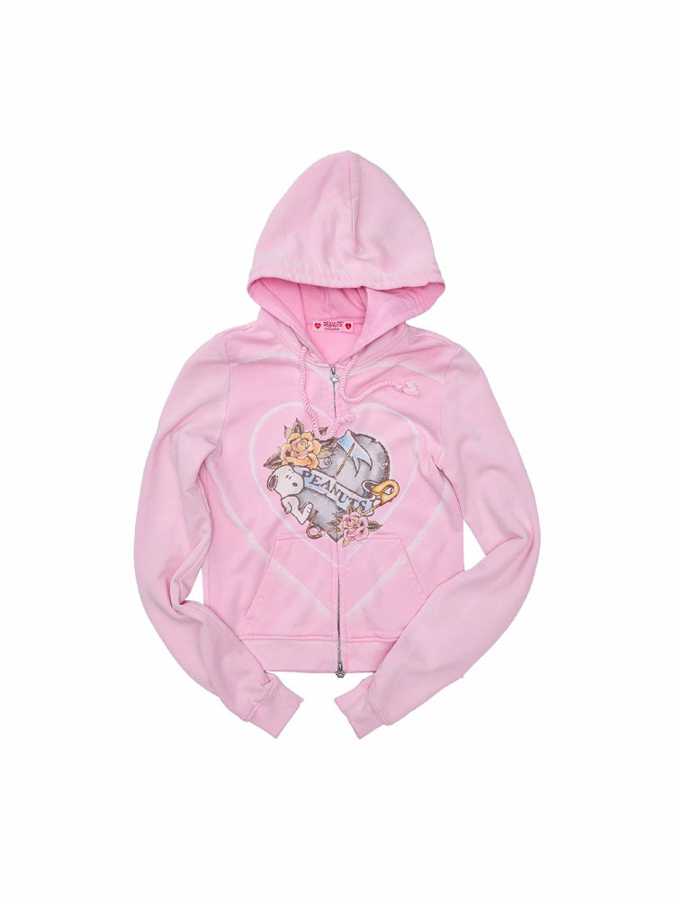 Snoopy Printed Hoodie Set