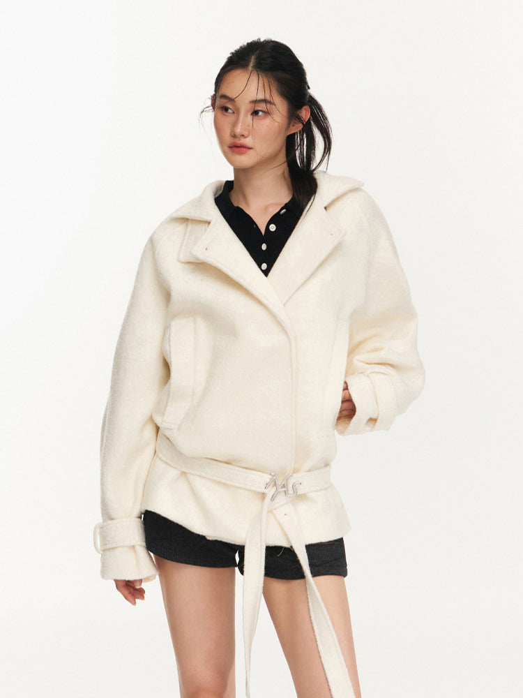 Black & Yellow Wool Polo Knit Top